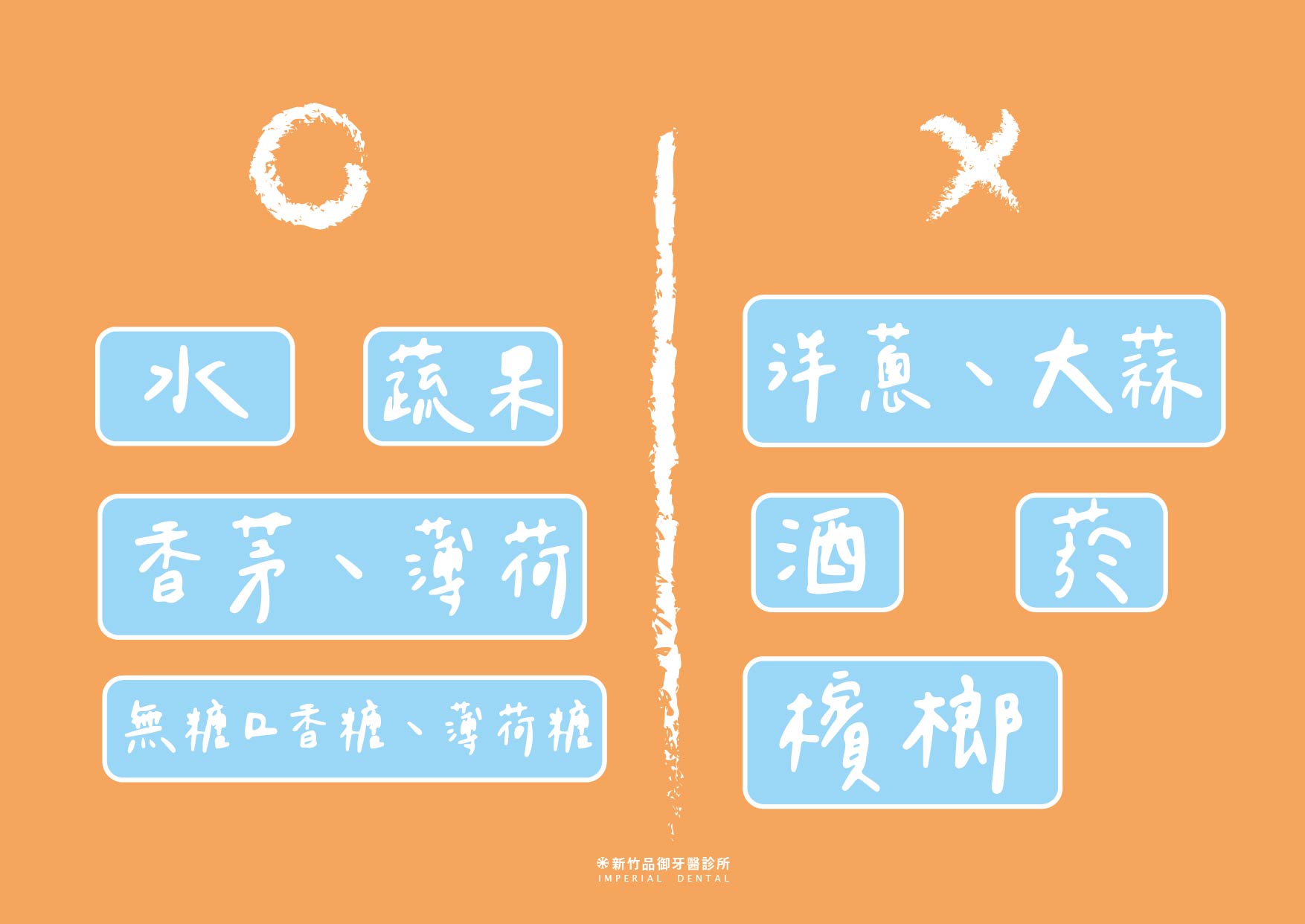 口臭可以吃和不能吃的食物